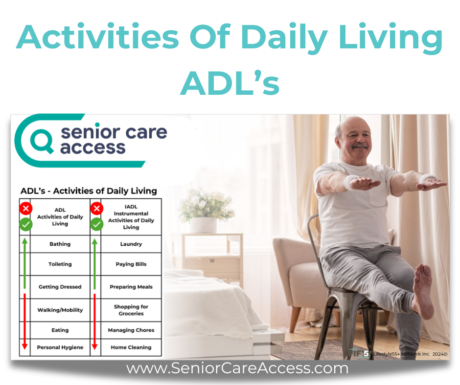 Activities Of daily Living with SeniorCareAccess