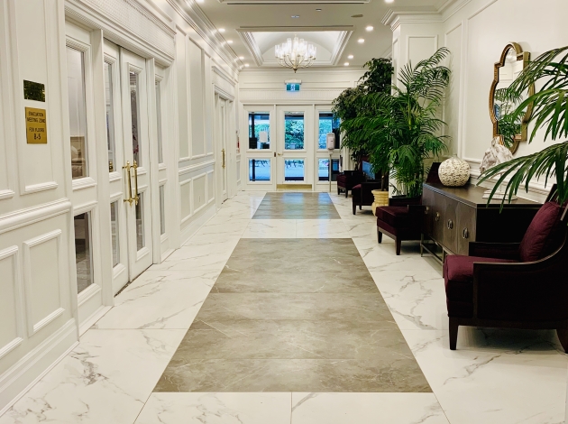 Hazelton Place Retirement Residence Hallway Toronto